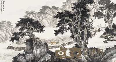金大雪 2006年作 孔子周游列国 镜心 96×179cm